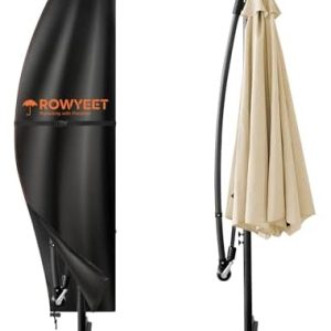 Outdoor Umbrella Covers 9-12ft | Waterproof & UV-Resistant 420D Oxford Fabric | Fits Cantilever Umbrella & Parasol | Dur