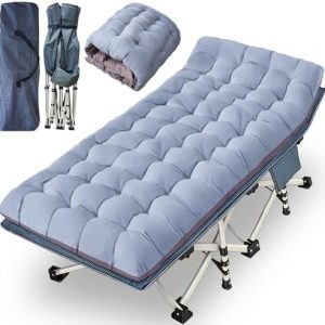 XXL Camping Cot by [Brand] - Oversize Folding Cot for Adults - Extra Wide Sleeping Bed with Comfortable Mattress - Heavy