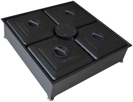 EliteShade Heavy Duty Umbrella Base for Market Patio - Water Filled Stand for Outdoor Use - Durable Black Holder