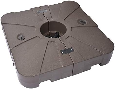 EliteShade Heavy Duty Umbrella Base for Market Patio - Water Filled Stand for Outdoor Use - Durable Black Holder