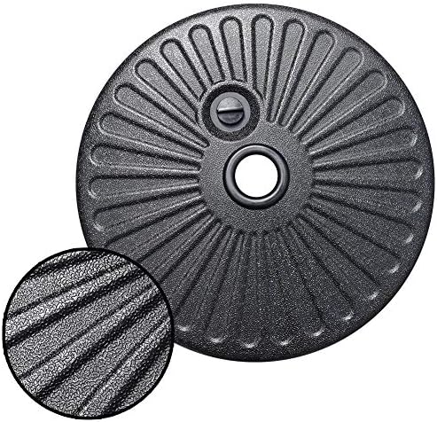 EliteShade Heavy Duty Umbrella Base for Market Patio - Water Filled Stand for Outdoor Use - Durable Black Holder