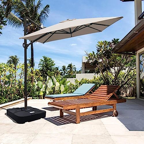 EliteShade Heavy Duty Umbrella Base for Market Patio - Water Filled Stand for Outdoor Use - Durable Black Holder